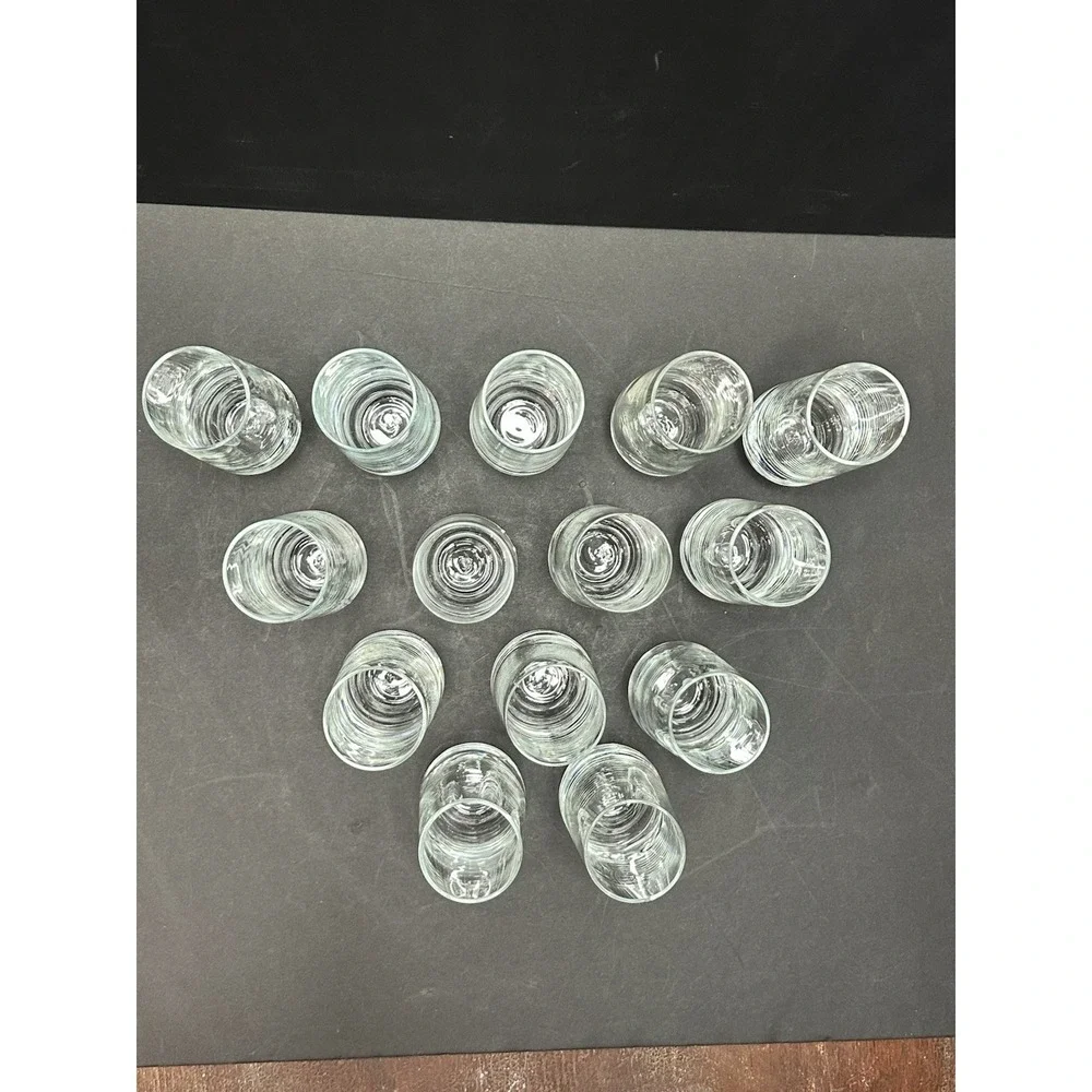 Set/14 Libbey Stemless Champagne Flute‎ Glasses 8.5 oz Delicate Wedding Shower